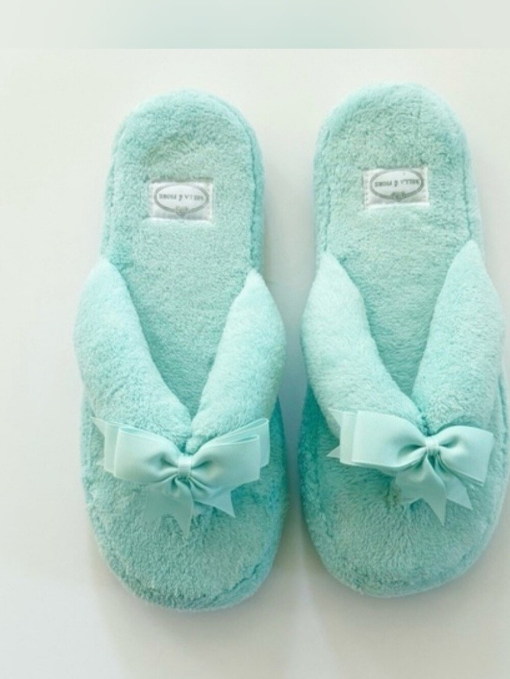 Bella Il Fiore Plush Spa Slippers M/L * Gift Bag Ready*
